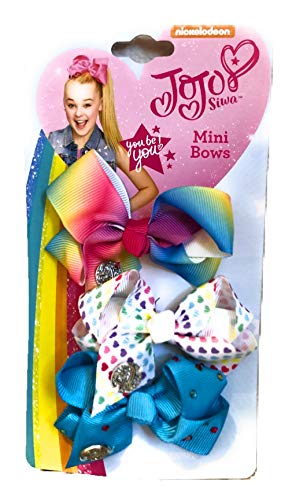 JoJo Siwa Rainbow Mini Hair Bows 3 Pack