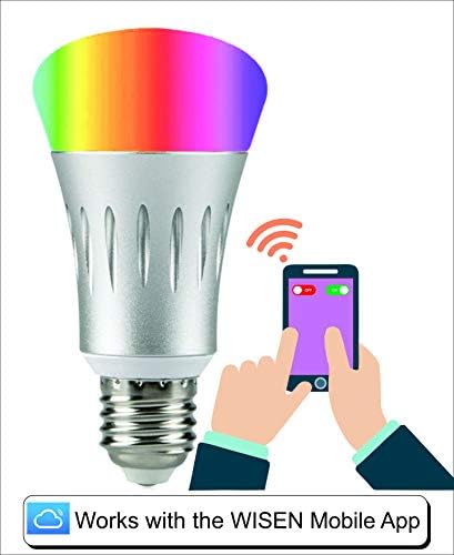 D3D Smart WiFi LED Bulb Mobile App Control Supports Android & iOS Device with Multicolor LED Bulb [7W, E27] Light Adjustable Dim/High.