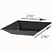 Mini Disposable Appetizer Plates - 100 Pack 2.95 In. x 2.95 in. Black Plastic Dessert Plates - Elegant Design for Weddings, Birthdays, and Formal Parties - Stackable and Convenient - BPA Free