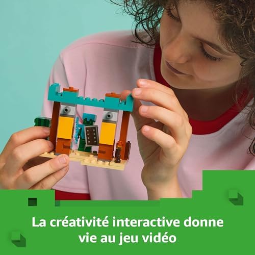 Minecraft La Patrouille d’Illageois du Désert - Jouet de Construction avec Figurines Dont Un Pillard, Un Vindicateur & Un Chevalier Cactus - Cadeau pour Gamer, Garçon ou Fille dès 7 Ans 21267