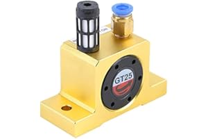 ANGELLOONG GT25 Pneumatic Air Turbine Vibrator GT-25 1/4" Industrial Pneumatic Turbine Vibrators Golden GT-25 Series