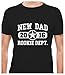 New Dad 2017 Rookie Department Gift for a New Father T-Shirt
