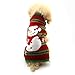 DEESEE(TM) Christmas Pet Dog Christmas Snowman Clothes Puppy Winter Sweater Costume Coat (M)