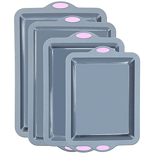 pink silicone baking set