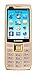 Gamma S11 2.8 Inch Big Screen Unlocked Cell Phone - 2200Mah Big Battery Long time Standby, Speed Dial, Bluetooth, Dual-SIM GSM Quad-Bands Worldwide Cell Phone(Golden)