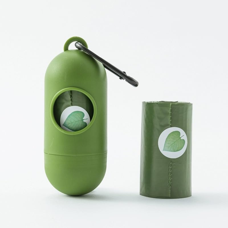 Dog Poo Bags set with Handles 240 Count and with dispenser, Manufacture of plant materials, Scented Dog Waste Bags for Park Walks, Heavy Duty Dog Poo Bags Leak-Proof almost 10L Capacity