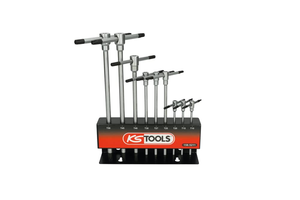 KS TOOLS 158.5211 TORX T-Handle Key Holder, 9pcs
