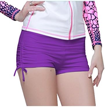 Women's Sports Beach Bottom Swim Board Shorts Purple Large/29.9 Waist