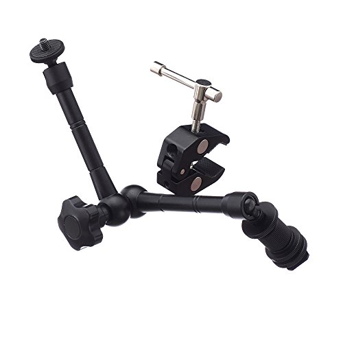 11 Inch Articulating Friction Magic Arm & Large Adjustable Super Rod