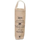 Santa Barbara Design Studio WBAG-2510H JKC Cotton Canvas Wine Bottle Bag, Seductive and Fascinating