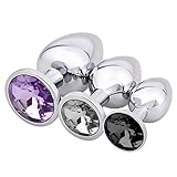 3PCS Stainless Steel Ànâles Trainer Kit-Jewelry Bûtt Pl'ugs Beads Jeweled Back Massage Toys Beginners Trainer Kit FGHHG4563