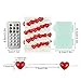 BOHON Valentine Day Decorations 10 ft 40 LEDs Red Heart Shaped Twinkle Fairy String Lights Battery Operated for Kids Bedroom Wedding Indoor Party Valentine's Day Mother's Day Decor with Remote