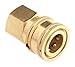 Forney 75129 Pressure Washer Accessories, Quick Coupler Female Socket, 3/8-Inch Female NPT, 4,200 PSI, Brass