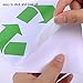 TecUnite 10 Pack Recycle Symbol Sticker Self Adhesive Recycling Symbol Labels Decals for Garbage Can Trash Bins Containers Trashcan, Green