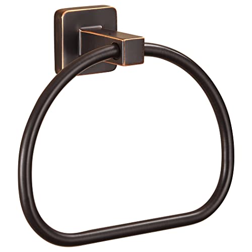 WOLIBEER Bronze Towel Ring,Bathroom Hand Towel Holder Wall Mount,Oil Rubbed Towel Rack