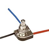 Satco 90-1679 - 3-Way Push Switch - Nickel Finish 3/8 Bushing - Two Circuit
