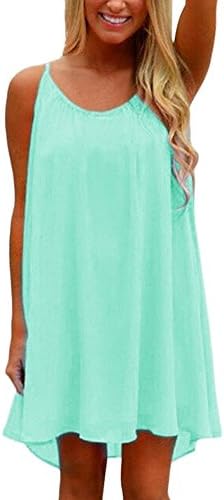 Preferhouse Women's Beach Cover up Casual Sun Dress Maxi Tanks XS Baby Blue