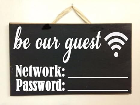 Amazon Com Diuangfoong Be Our Guest Wifi Network Password Sign Business Restaurant Cafe Home Internet Home Kitchen