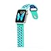 For Apple Watch Band, Wearlizer Soft Silicone Sport Replacement Strap for both Series 1 and Series 2 - 38mm Green and Blue
