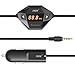 FM Transmitter - THZY Black Wireless FM Transmitter with 3.5mm Audio Plug and Car Charger for iPhone 6/5/4, iPad, iPod, Samsung Devices, and ANY Smart Phones with 3.5mm Audio Plug