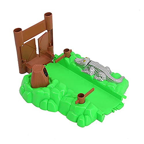 ONTOPON Alligator Gate Decoration, Crocodile Set for DIY Magic Glowing Tracks Assembly Mini Racing Track Accessory for Children (Alligator Gate)