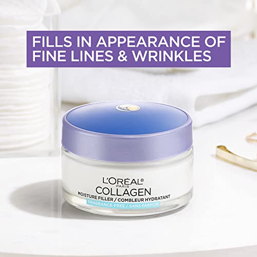 L'Oreal Paris Collagen Daily Face Moisturizer, Reduce Wrinkles, Face