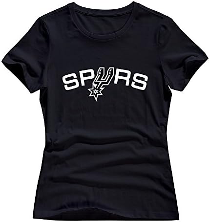 Black Enewno San Antonio Spurs 100% Cotton T Shirt For Women Size S