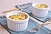 HIC Ramekins, Fine White Porcelain Souffle, 3-Inch, 4-Ounce Capacity, Set of 6