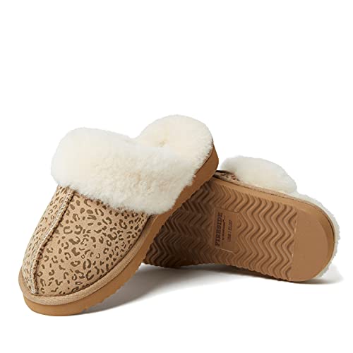 Dearfoams Women's Fireside Sydney Shearling Fur Indoor/Outdoor Scuff