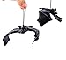 KEFAN Rubber Bats Halloween Hanging Bats Flying Bats Halloween Decoration Realistic Spooky Bats 12 Pack, 2 Sizes