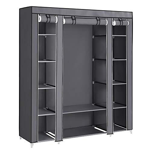 SONGMICS 59 Inch Closet Organizer Wardrobe Closet Portable Closet