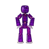 Stikbot, Translucent Sparkle Purple Stikbot Figure, 3 Inches