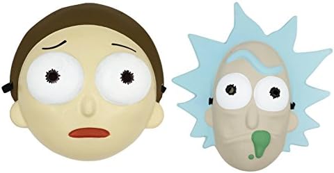 Adult Swim Rick and Morty Mask Bundle: One Rick Mask and One Morty Mask