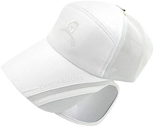 Tomppy Baseball Caps for Women Men Summer UV Protection Breathable Mesh Truck Dad Cap with Retractable Mirror Visor