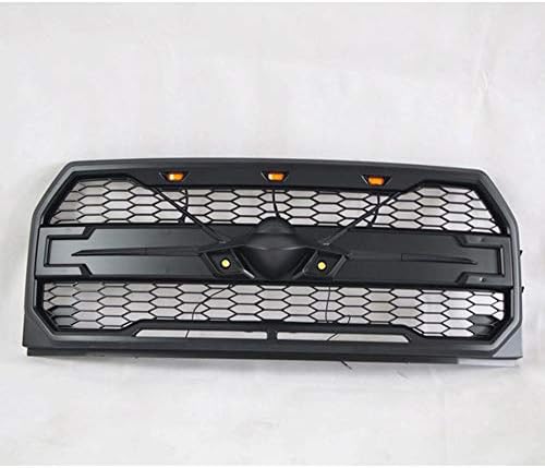 SUVBUSI Car Front Grille/Bumper Radiator Grill, for 2015-2017 Ford F-150, Modified Raptor Pickup Truck with Light Grille