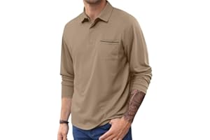 Lexiart Mens Athletic Golf Polo Shirts - Short Sleeve Workout Polos Quick Dry T-Shirt