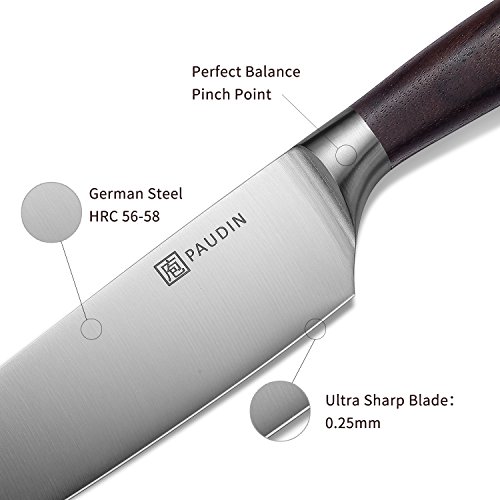 image for Kitchen Knife, N2 PAUDIN 8 inch Chef Knife German Stainless Steel with