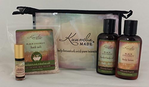 Kuumba Made Four (4) Treasures Collection Gift Set (Black Coconut)