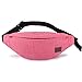 TINYAT Small Fanny Packs for Women Men Waist Bag Sling Bag Super Lightweight for Travel Cashier's box, Tool Kit T201, Pink
