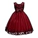 KISSOURBABY 1-10T Girls Elegant Ball Gown Lace Dress For Party