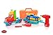 King Of Toys Take Apart 50 Piece Toy Set Truck Carrier Tool Box with Racing Car and Realistic Lights and Sounds Hours of Fun Toy for Boys & Girls Age 3, 4, 5 +Year Old (Power Drill Edition)