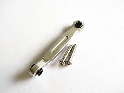 Aluminum Servo Steering Linkage Tie Rod 46MM - 1pc Silver for Traxxas 1/5 XMAXX 7747 1/10 MAXX Maxx Slash 8947