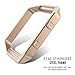 MoKo Frame Compatible with Fitbit Blaze, Stainless Steel Replacement Metal Frame Housing for Fitbit Blaze Smart Watch - Rose Gold