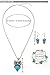 Hosaire Owl Jewelry Sets Retro National Style Owl Turquoise Accessories (Bracelet Necklace Earrings)