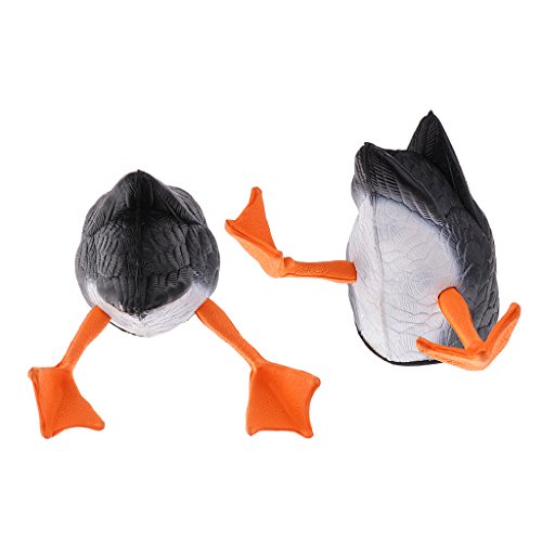 image for MonkeyJack 1 Pair Mallard Duck Darke Black Butt-up Hunting Decoys Hunt