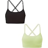 YACCA Girls Training Bra-Racerback Sports Seamless with Removable Mini-A Cup Pad…