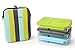 Pret a Paquet Leak-Proof Thermo-Sleeve Lunch Box, Blue - Gray - Green, Set of 3