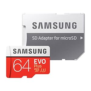 【Fire, Fire HD 8, Fire HD 10対応】 Samsung microSDカード64GB EVOPlus Class10 UHS-I U3対応 MB-MC64GA/ECO