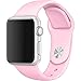 Yearscase 42MM Soft Silicone Sport Replacement Band for Apple Watch Series 1 2 3, S/M Size - Pink Sand