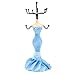 TRENTON New Mannequin Jewelry Stand Earring Necklace Holder Display Stand Evening Dress Lady Figure- Blue